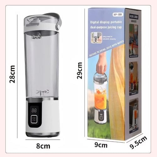 Digital Display Portable Juicing Cup -700 ml - HP-189 Digital Display Portable Rechargeable Juicier Cup HP-189