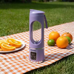Miyako Portable Rechargeable Juicer and Blender (450ml) Make fresh, healthy drinks anytime, anywhere
