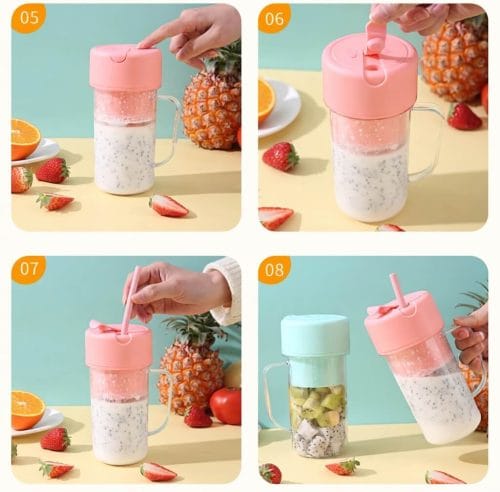 how to Portable Crusher Juicer Cup Portable Crusher Juicer Cup – USB Rechargeable Mini Blender