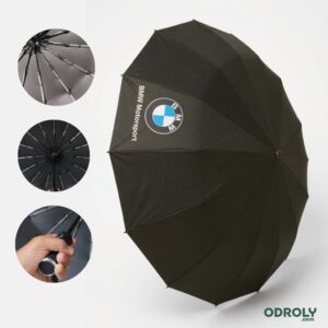 New BMW VIP Umbrella 16 Shik Strong 6×5 Ribs Auto Open Close