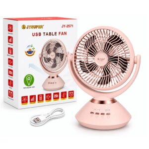 JoySuper JY-2571 Professional 6 Battery Rechargeable Portable Table Fan