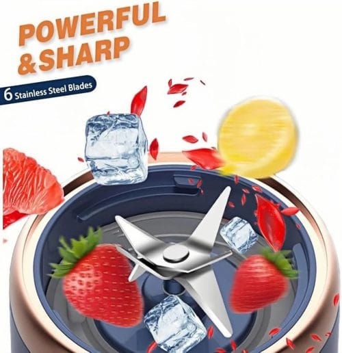 Small Portable Rechargeable Juicer - USB Rechargeable Smoothie Maker | Juice, Smoothie & Shake