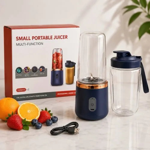 Small Portable Rechargeable Juicer - USB Rechargeable Smoothie Maker | Juice, Smoothie & Shake